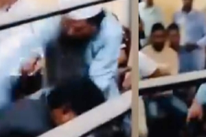 বড়লেখায় সাবেক ছাত্রদল নেতাসহ দুজনকে প্রকাশ্যে জুতাপেটা