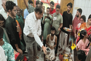 শিববাড়ির মহাপীঠরক্ষী মন্দির পরিদর্শন করলেন ভারতীয় সহকারী হাইকমিশনার