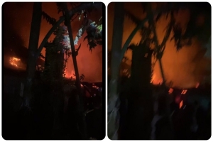 দক্ষিণ সুরমার ভয়াবহ অগ্নিকাণ্ডে তিন বাড়ি পুড়ে ছাই