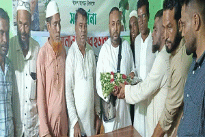 ওসমানীনগরে যুক্তরাজ্য প্রবাসী দিপুকে যুব ইউনিটের সংবর্ধনা