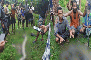 ছাগল খাওয়ায় অপরাধে অজগর হত্যা!
