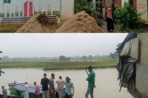 ছাতকের চাঁনপুর সরকারি প্রাথমিক বিদ্যালয়ে যাতায়াত দুর্ভোগ চরমে