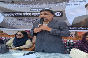 ​বড়লেখায় ধানের শীষের প্রার্থী নাসির উদ্দীন মিঠুর উঠান বৈঠক