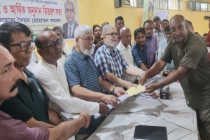 মাধবপুরে ১১৫ পূজামণ্ডপে বিএনপির অনুদান বিতরণ