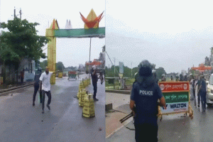 পুলিশ সুপারের কার্যালয়ে আশ্রয় এনসিপি নেতাদের