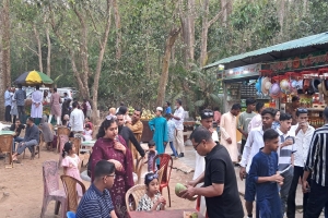 লাউয়াছড়ায় ঈদের দুই দিনে পর্যটকের ঢল: আয় সোয়া ৩ লাখ টাকা