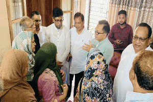 রায়নগরে নিহত দম্পতির পাশে খন্দকার মুক্তাদির, দৃষ্টান্তমূলক শাস্তির আশ্বাস