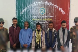 ওসমানীনগরে দুটি আগ্নেয়াস্ত্র ও গুলিসহ গ্রেপ্তার ৫