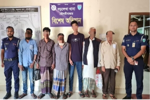 বড়লেখায় গাঁজাসহ মাদক ব্যবসায়ী ও ৫ পরোয়ানাভুক্ত আসামি গ্রেপ্তার