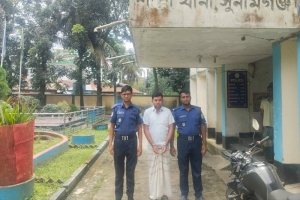শাল্লায় মানবপাচার মামলার আসামি গ্রেপ্তার,পলাতকদেরও খোঁজছে পুলিশ
