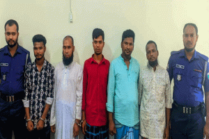 ভোলাগঞ্জে সাদাপাথর লুটের মামলায় ৫ জন আটক