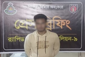 বড়লেখায় র‍্যাবের অভিযানে বরিশালের অপহৃত স্কুলছাত্রী উদ্ধার, আটক ১