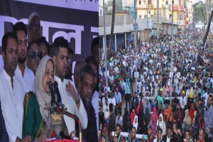 বিশ্বনাথে ধানের শীষের শেষ নির্বাচনী জনসভা জনসমুদ্রে পরিণত