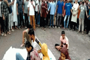 ওসমানীনগরে শিশুর লাশ নিয়ে মহাসড়ক অবরোধ