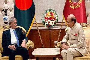 রাষ্ট্রপতির সঙ্গে ভারতীয় হাইকমিশনারের সাক্ষাৎ