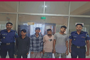 হবিগঞ্জে গাড়ি চোর চক্রের ৪ সদস্য গ্রেফতার