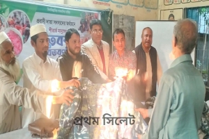 বড়লেখায় প্রবাসীদের সহযোগিতায় শীতার্তদের মাঝে কম্বল বিতরণ
