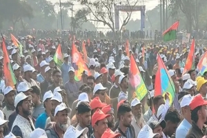 মৌলভীবাজারে তারেক রহমানের জনসভায় মানুষের ঢল