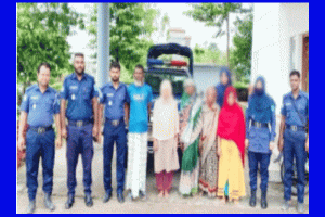সুনামগঞ্জে পুলিশের ওপর হামলায় ঘটনায় নারীসহ ৫ আসামী গ্রেফতার