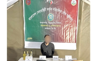 বিশ্বনাথে যৌথ অভিযানে অস্ত্র ও বিদেশি মদ উদ্ধার, আটক ১