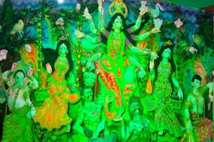 জকিগঞ্জে শুভ বিজয়া দশমীর মধ্য দিয়ে শেষ হলো বাসন্তি পূজা