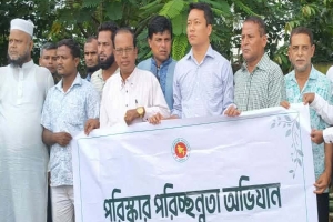 দোয়ারাবাজারে উপজেলা প্রশাসনের উদ্যোগে পরিবেশ পরিচ্ছন্নতা অভিযানের উদ্বোধন