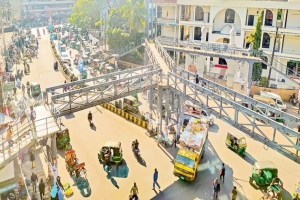 সিলেট নগরীর কোটি টাকার ফুটওভার ব্রিজ অকার্যকর