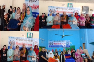 সিলেটে পৃথক স্থানে শীতার্তদের মধ্যে উইমেন চেম্বারের কম্বল বিতরণ