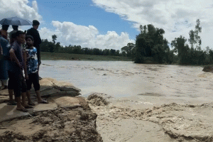 ভারতের পাহাড়ি ঢল ও পানি উন্নয়ন বোর্ডের গাফিলতিতে ফের ভাঙন