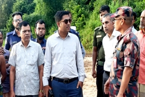 জৈন্তাপুরে বালু উত্তোলন অভিযোগে প্রশাসনের সরেজমিন তদন্ত