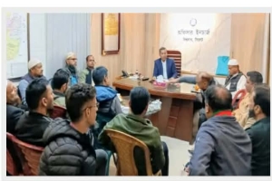 বিশ্বনাথে কর্মরত সাংবাদিকদের সঙ্গে নবাগত ওসির মতবিনিময়