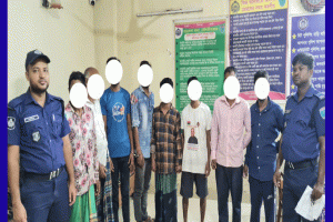 বড়লেখা পুলিশের অভিযানে সাজাপ্রাপ্ত আসামীসহ ৯জন গ্রেফতার