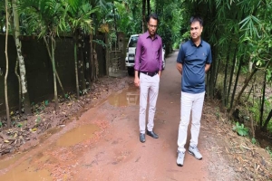 গোয়াইনঘাটে সড়ক সংস্কারকাজের অনিয়ম দেখতে গেলেন এলজিইডির নির্বাহী প্রকৌশলী