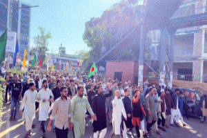 উসমান হাদিকে হত্যার প্রতিবাদে সিলেটে ছাত্রশিবিরের বিক্ষোভ মিছিল ও সমাবেশ
