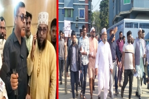 নির্বাচন সামনে রেখে বড়লেখায় জামায়াতের লিফলেট বিতরণ