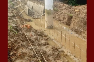 বালাগঞ্জে দুই কোটি টাকা ব্যয়ে নির্মাণাধীন ড্রেন প্রকল্পে নানা অনিয়ম