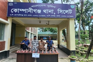 কোম্পানীগঞ্জে ভারতীয় মাদকসহ দুইজন আটক