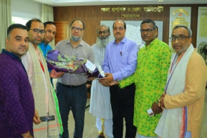 সুনামগঞ্জ জেলা প্রশাসকের সাথে ব্রাহ্মণ সংসদের সৌজন্য সাক্ষাৎ