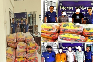 বিশ্বম্ভরপুরে পুলিশের অভিযান: ট্রাকভর্তি ভারতীয় পণ্যসহ গ্রেপ্তার ৫