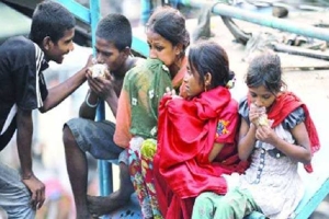 হবিগঞ্জে ড্যান্ডিতে ডুবছে পথশিশুদের জীবন
