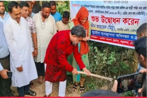 বড়লেখায় গ্রামীণ সড়ক উন্নয়নে এইচবিবি প্রকল্পের উদ্বোধন