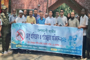 বড়লেখায় মাধবকুন্ড পর্যটন এলাকায় ডেঙ্গু প্রতিরোধে পরিচ্ছন্নতা অভিযান