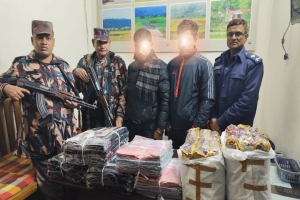 জৈন্তাপুরে ভারতীয় শাড়ি–লেহেঙ্গা উদ্ধার, দুইজন আটক