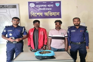 বড়লেখায় গাঁজাসহ দুই মাদক কারবারি গ্রেফতার