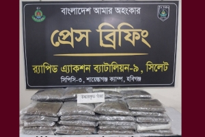 নবীগঞ্জে র‍্যাবের অভিযানে ৪৫ কেজি গাঁজাসহ দুজন গ্রেপ্তার